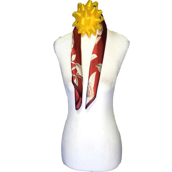 NWT Genuine 100% Mulberry Silk Satin Scarf 21"x21" Small Square Shawl 54061 - Picture 8 of 9